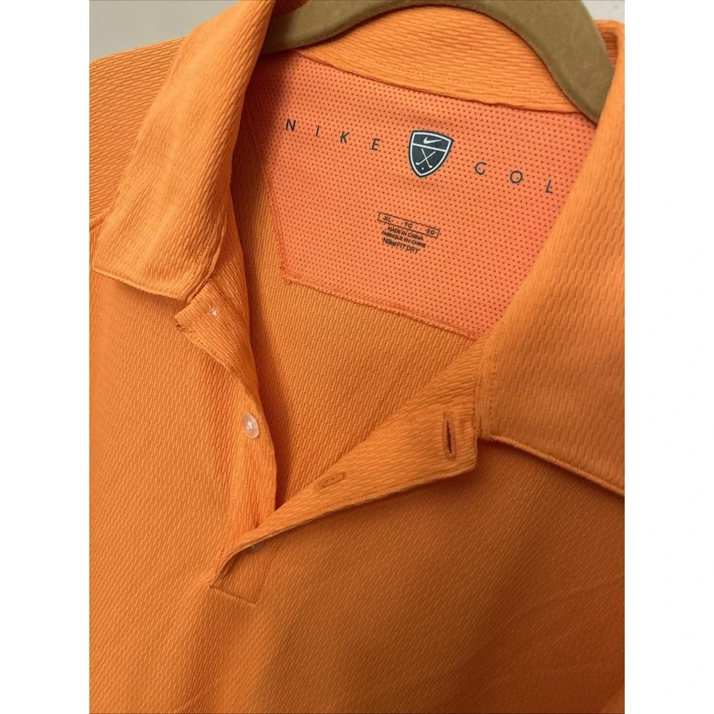 Nike Golf XL Orange Athletic Polo‎ Shirt